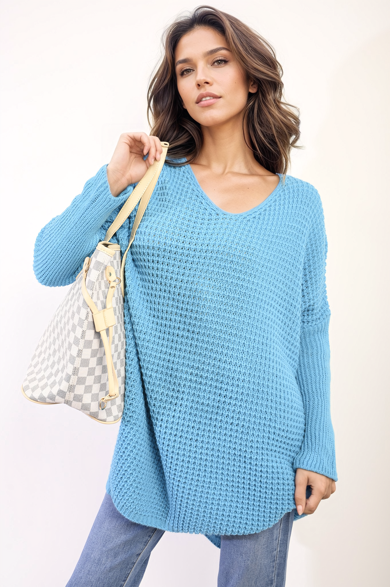 Oversized Chunky Knitted Jumper Moda