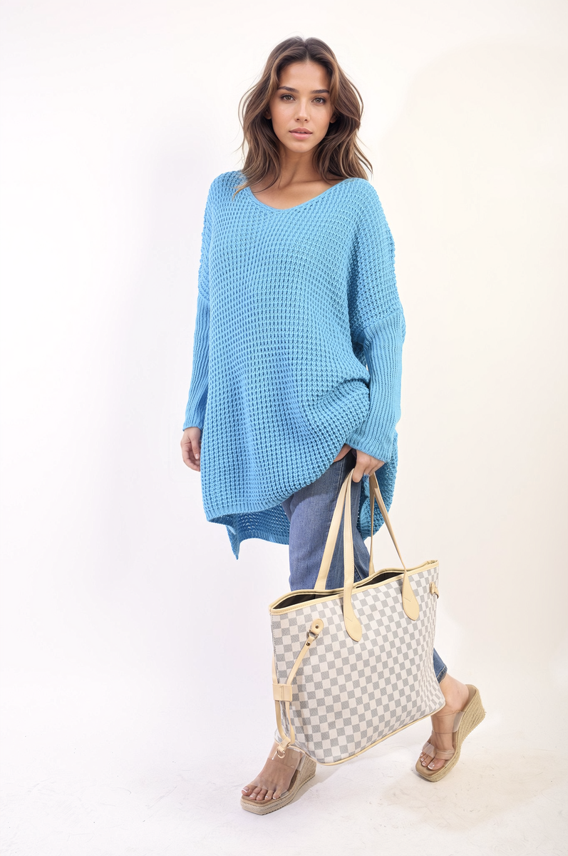 Oversized Chunky Knitted Jumper Moda