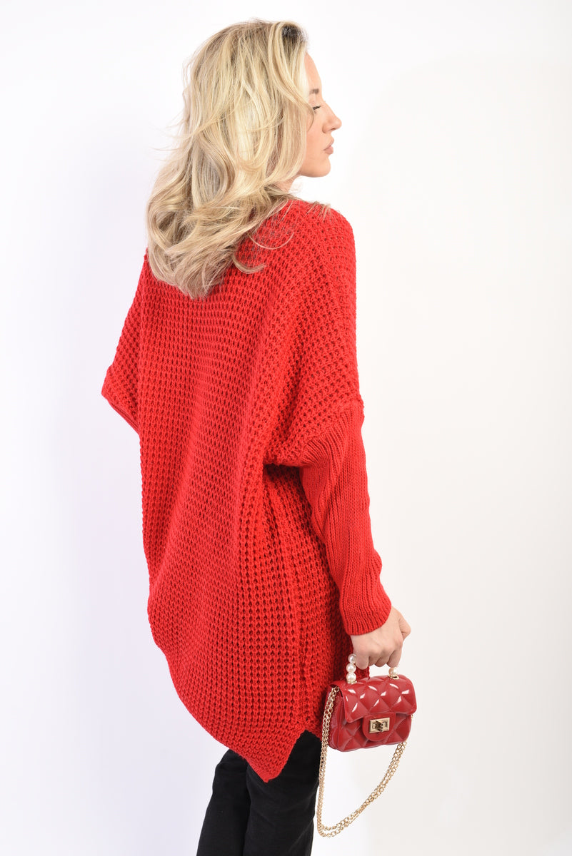 Oversized Chunky Knitted Jumper Moda