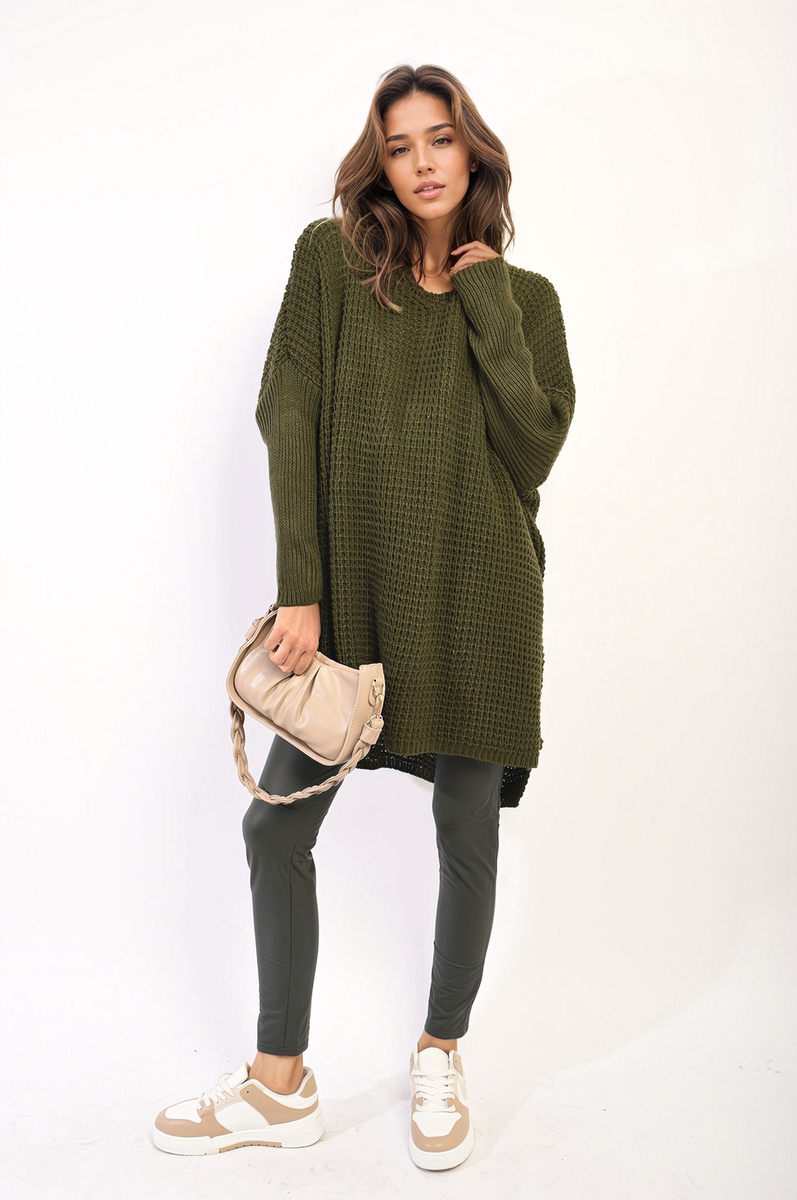 Oversized Chunky Knitted Jumper Moda