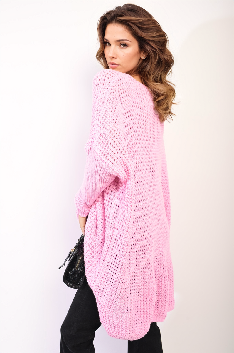 Oversized Chunky Knitted Jumper Moda