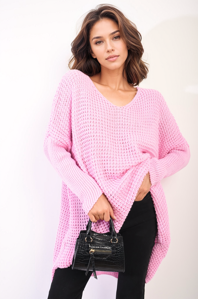 Oversized Chunky Knitted Jumper Moda