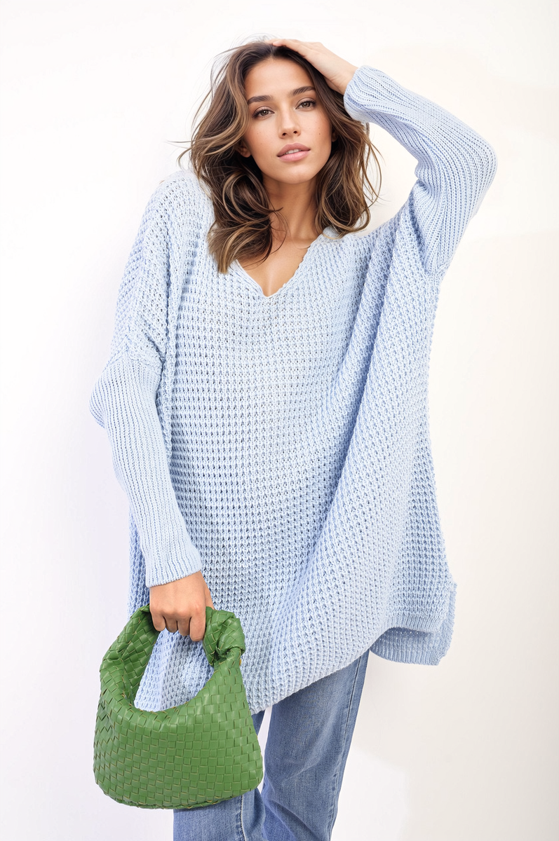 Oversized Chunky Knitted Jumper Moda