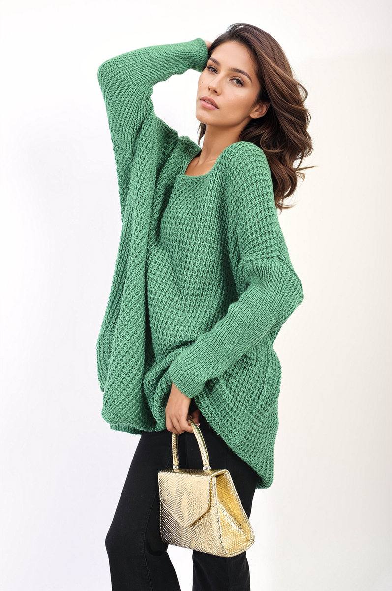 Oversized Chunky Knitted Jumper Moda