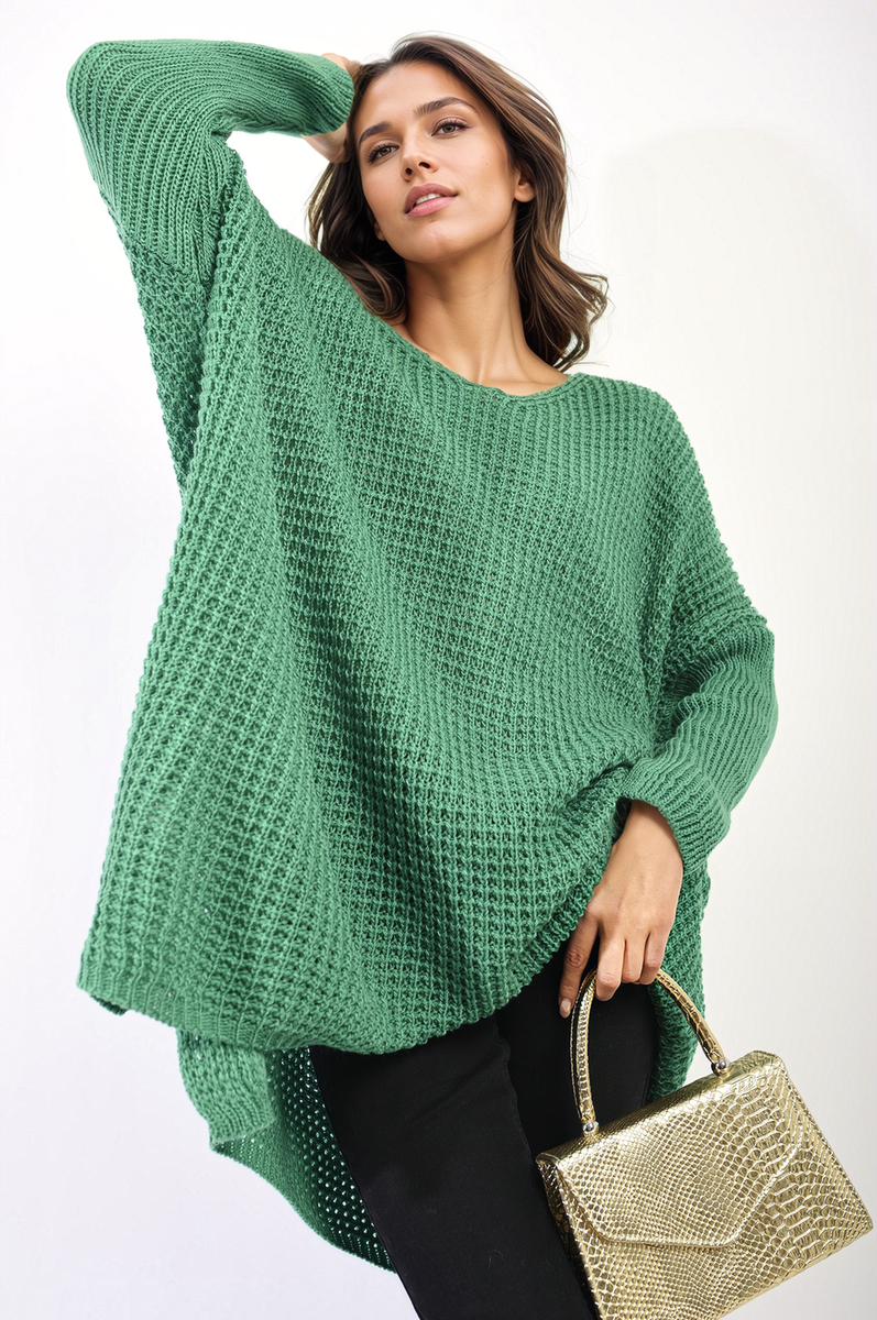 Oversized Chunky Knitted Jumper Moda