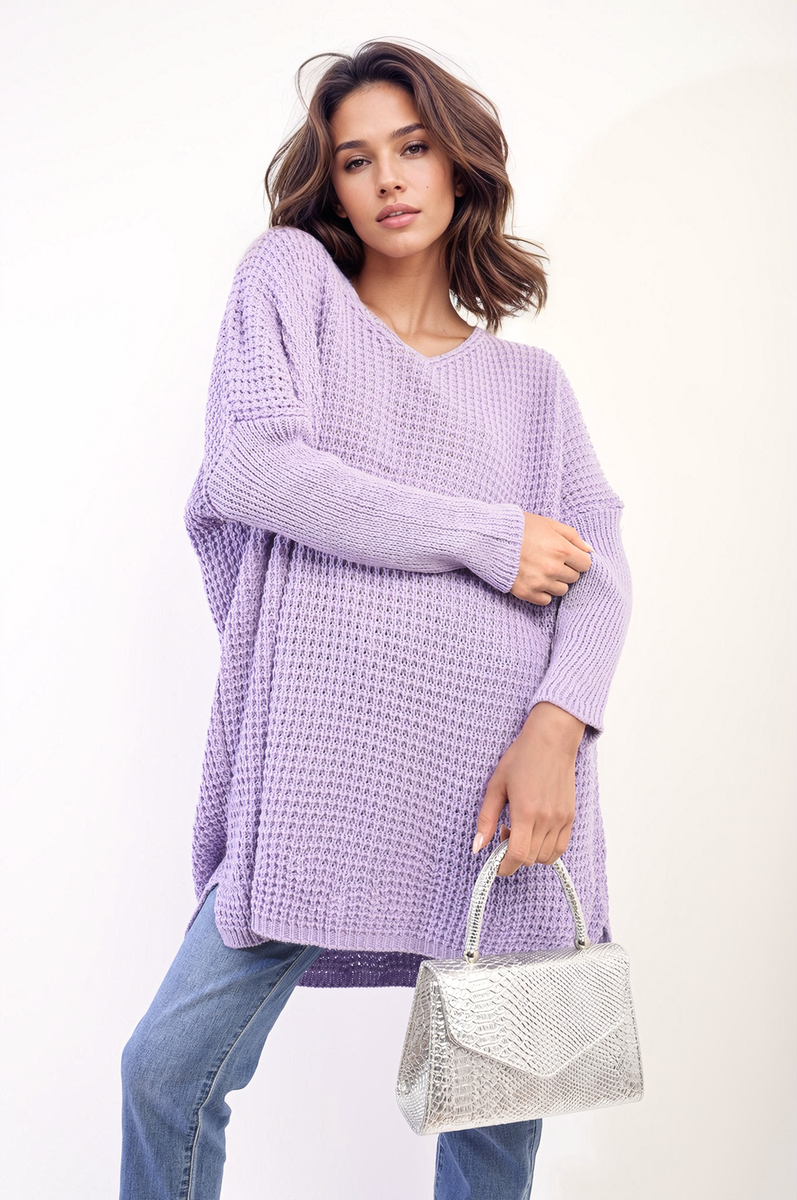 Oversized Chunky Knitted Jumper Moda