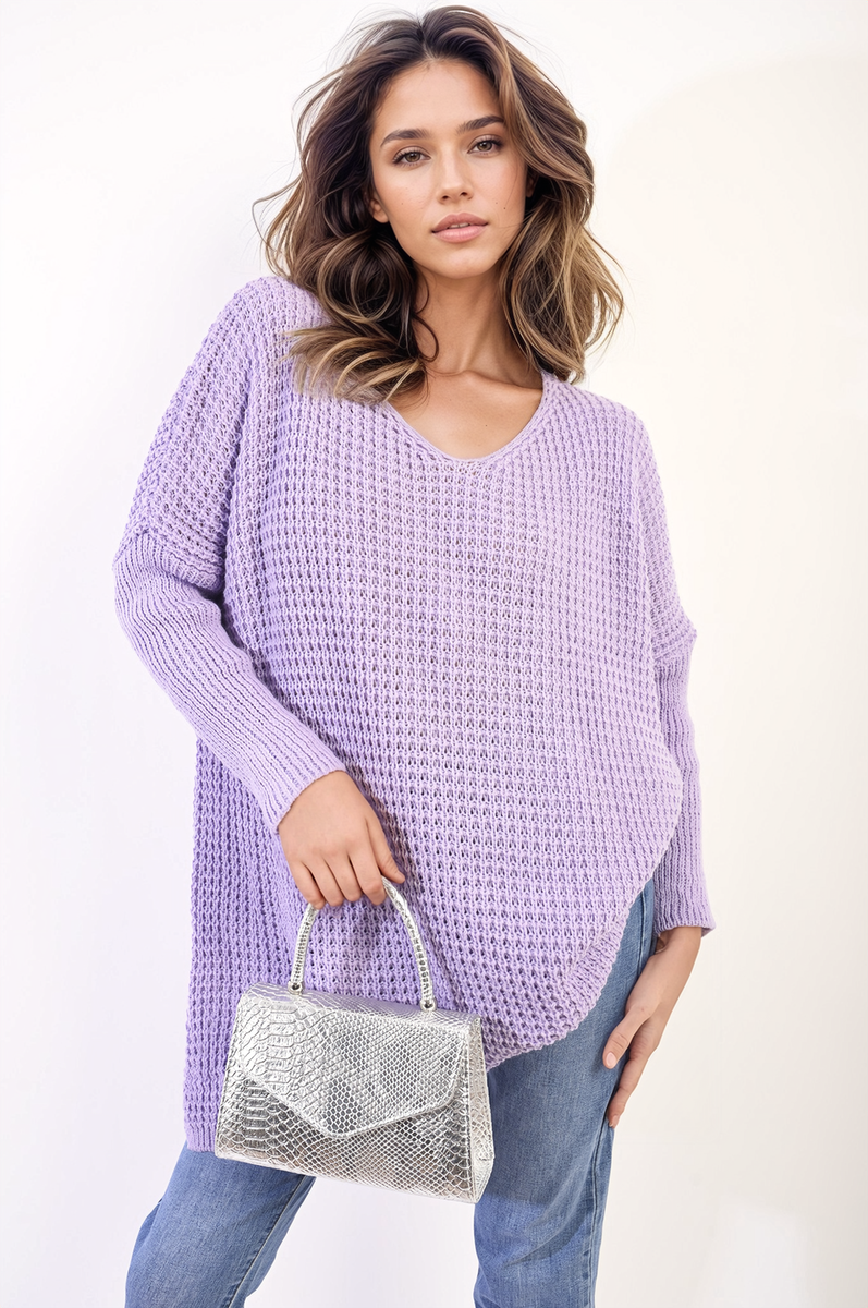 Oversized Chunky Knitted Jumper Moda