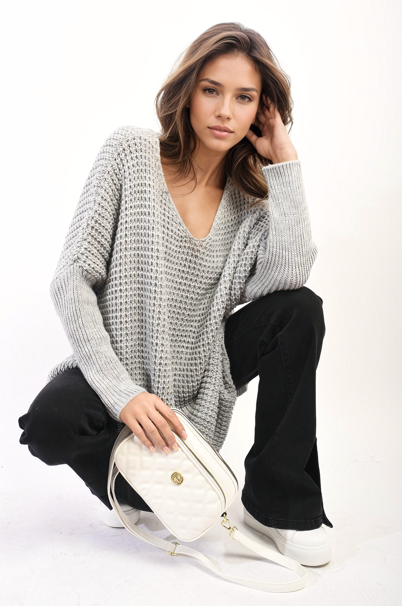 Oversized Chunky Knitted Jumper Moda