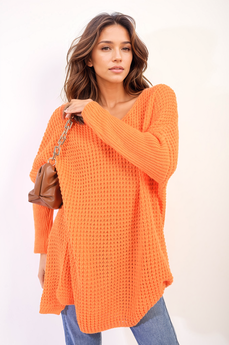 Oversized Chunky Knitted Jumper Moda