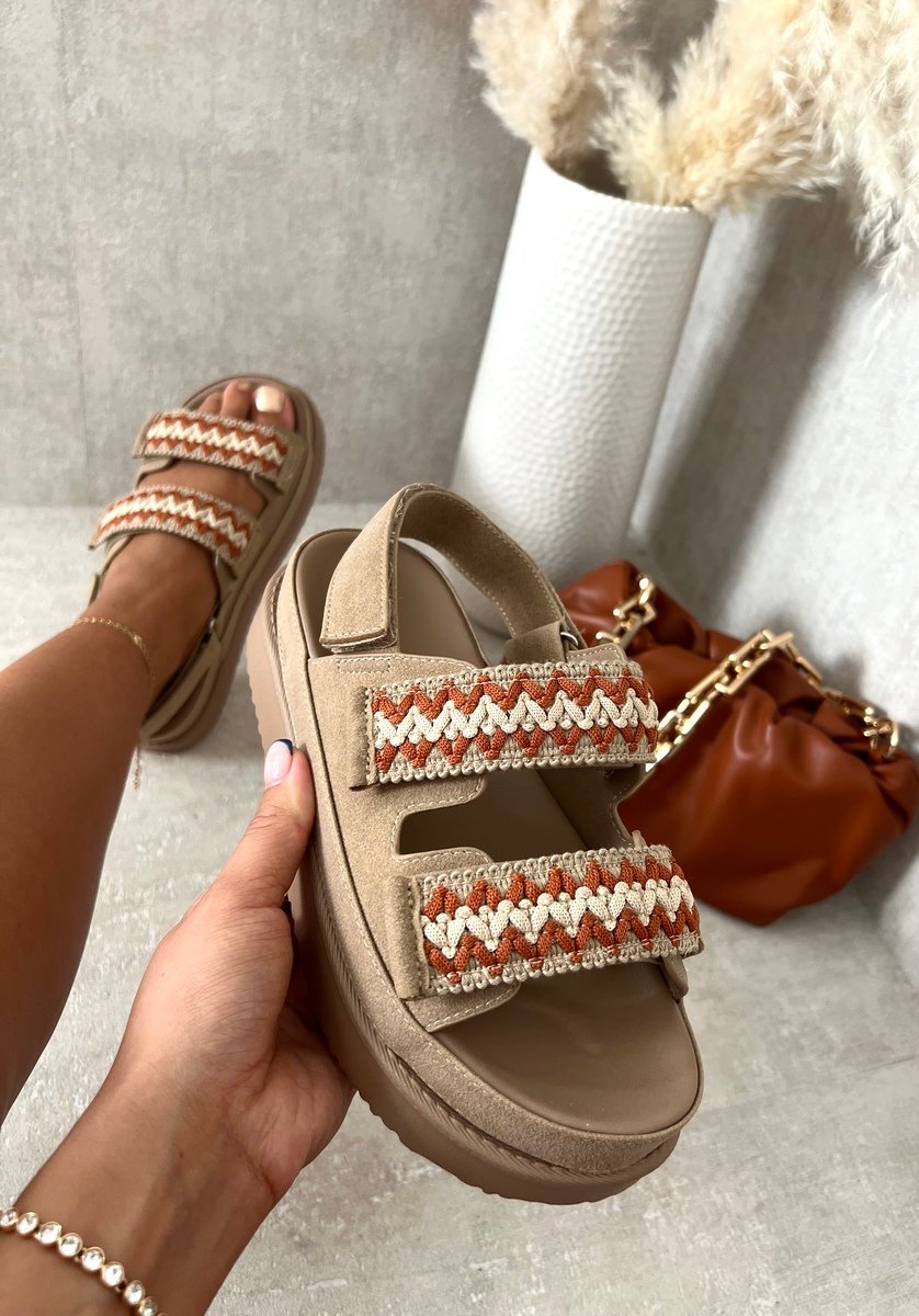 Double Crochet Strap Crochet Chunky Sandals Moda