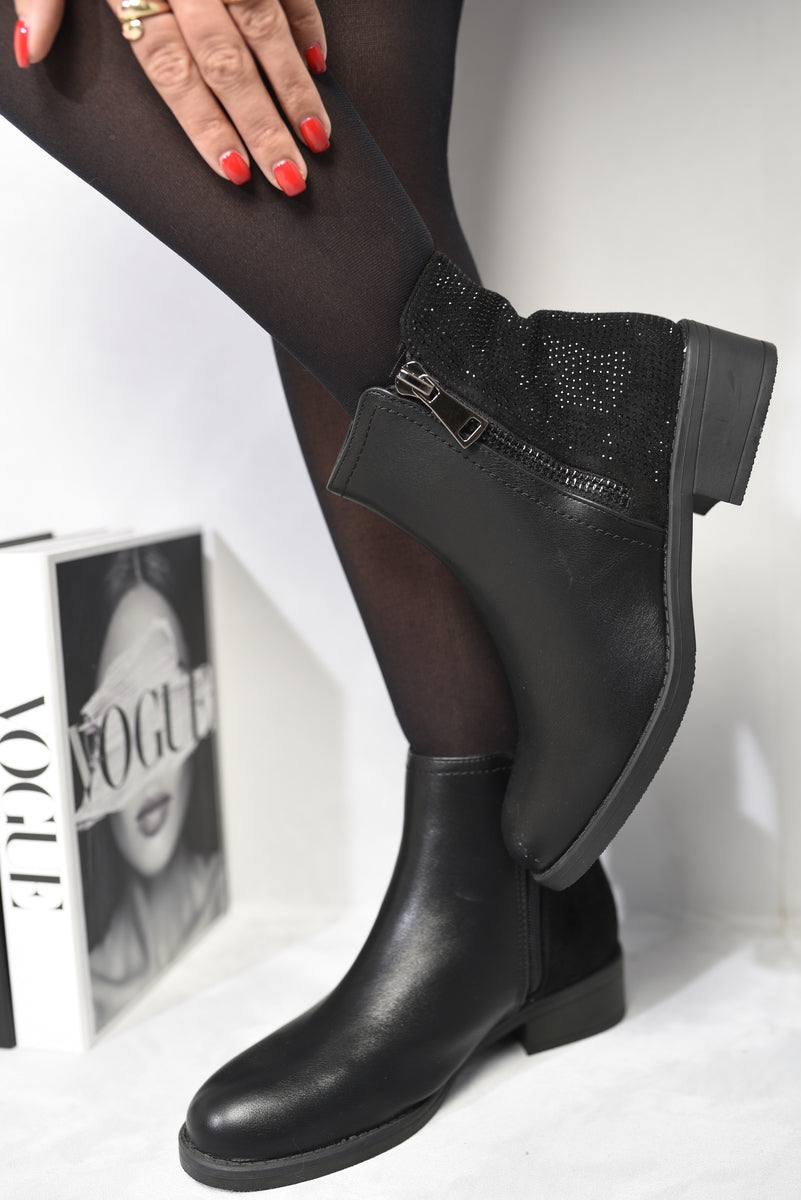 Side Zipper Chelsea Ankle Boots