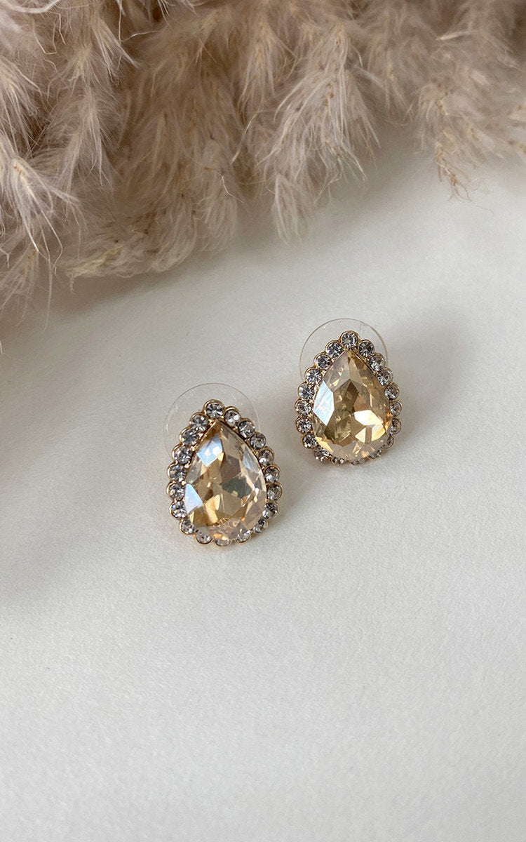 Diamante Drop Earrings