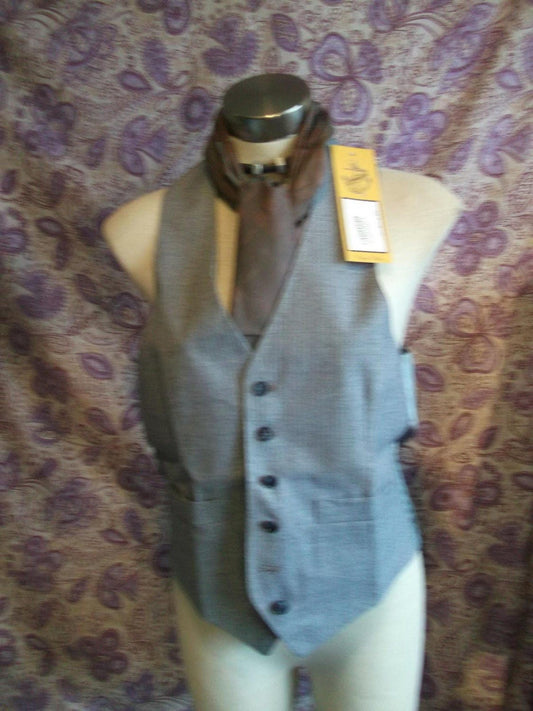 funky Steampunk/TrueVintage mens/unisex grey pinstripe2 Waistcoat Size 38 Etsy