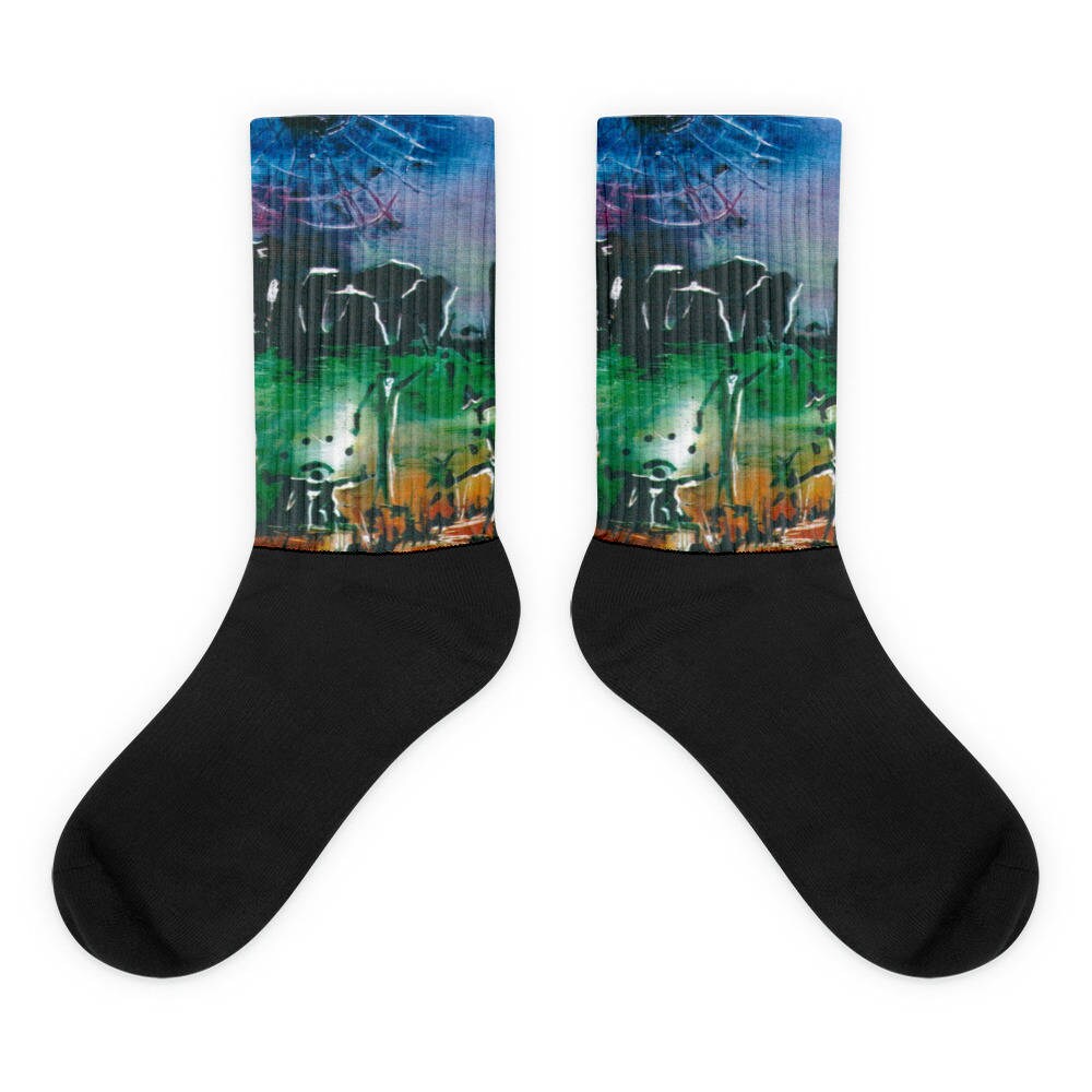 Original Exclusive Designer Socks by Aditi Kali -"Tribe" Etsy