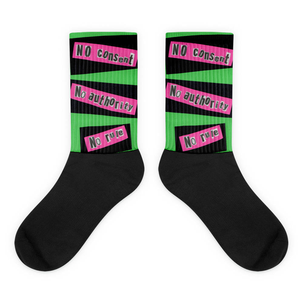 Original Exclusive Designer Socks by Aditi-Kali-"No COnsent" Etsy