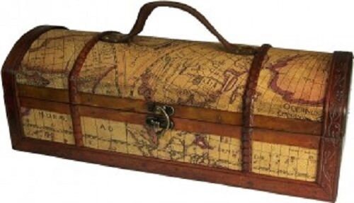 Exquisite antique-style wine boxes-Level Map Design-Wine Box 32x12x11 (cm Etsy