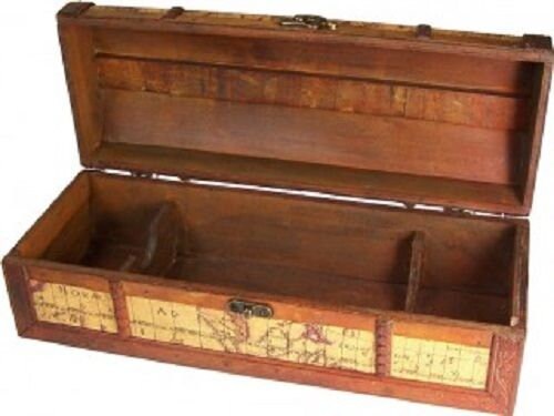 Exquisite antique-style wine boxes-Level Map Design-Wine Box 32x12x11 (cm Etsy