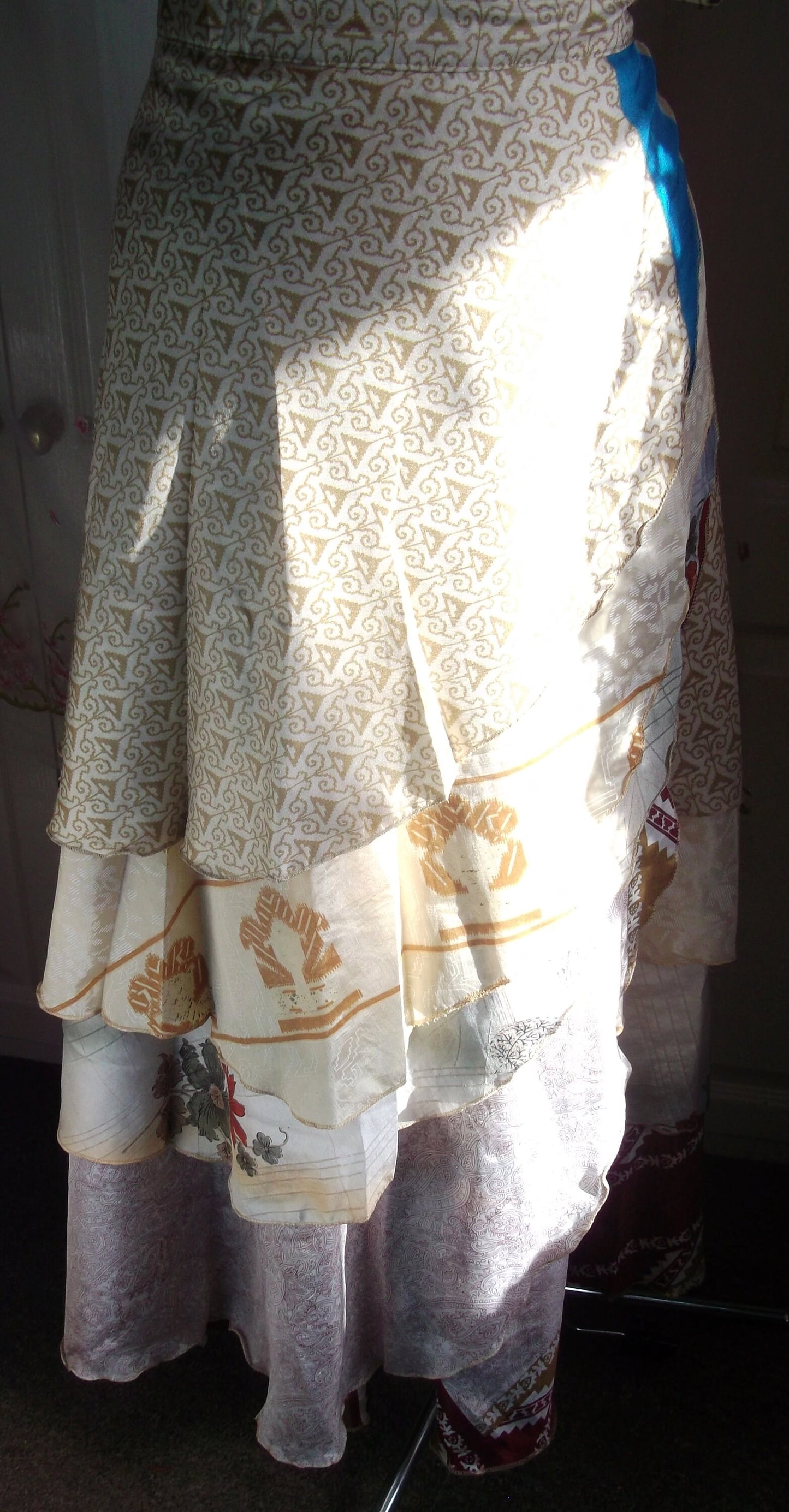Layered Wrap Skirt Beautiful long, layered wrap skirt, with matching waist ties. Etsy