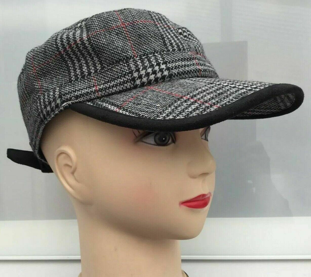 unisex peaky blinders/Tweed check caps-adjustable sizing-wool-country style hats-2colours Etsy