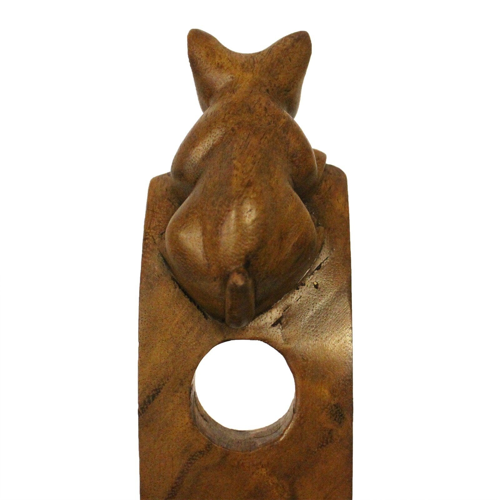 unique Suar wood, hand-carved Balance Wine Holders - Cat.Perfect gift item, for the home Etsy