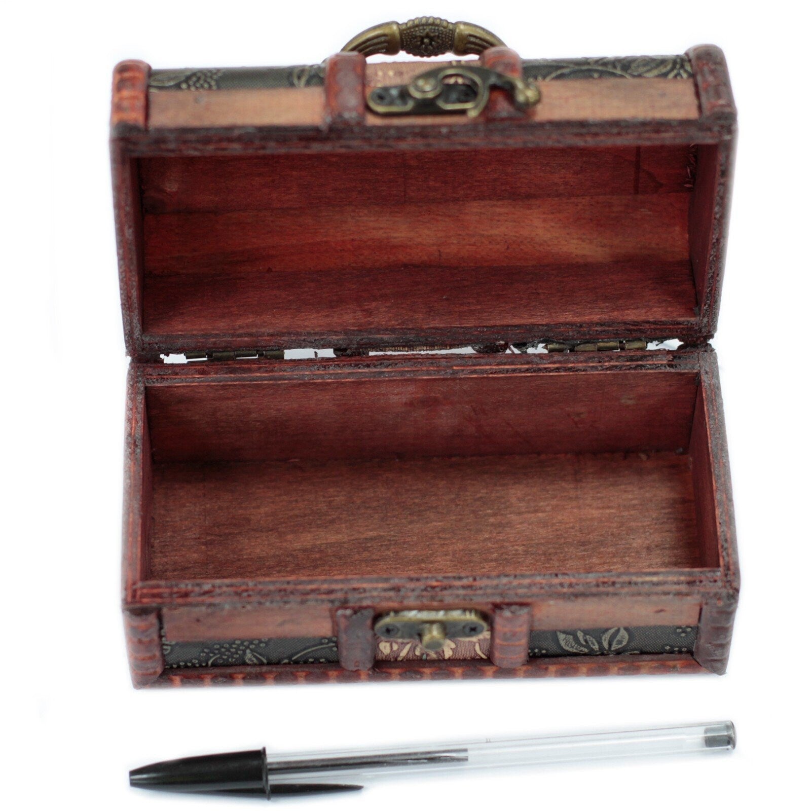 steam punk hand-crafted wooden Sets of 2 large Colonial Boxes - Metal Embossed and antiqued.perfect gift item Etsy