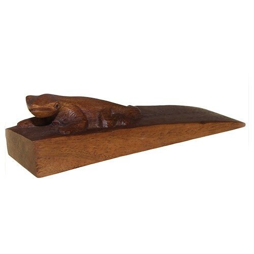 Hand-Carved from 1piece of SUAR wood-Bali Door Stop-LIZARD -Length14cm High-4 cm Etsy