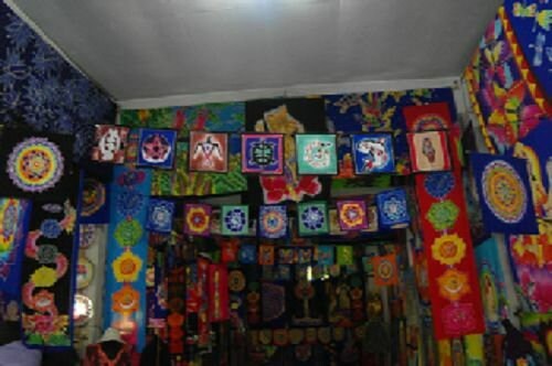 PAGAN/SPIRITUAL RAINBOW Batik-hand-made Drop Banner/wall hanging.183x35cm Etsy