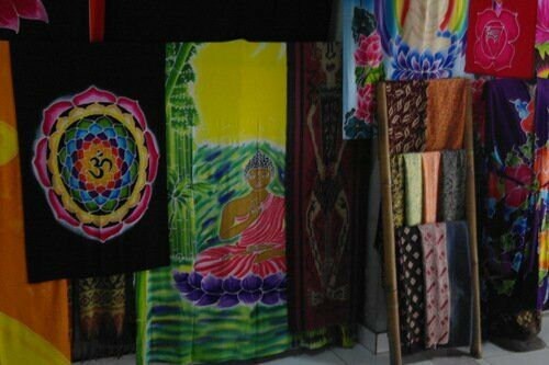 PAGAN/SPIRITUAL RAINBOW Batik-hand-made Drop Banner/wall hanging.183x35cm Etsy