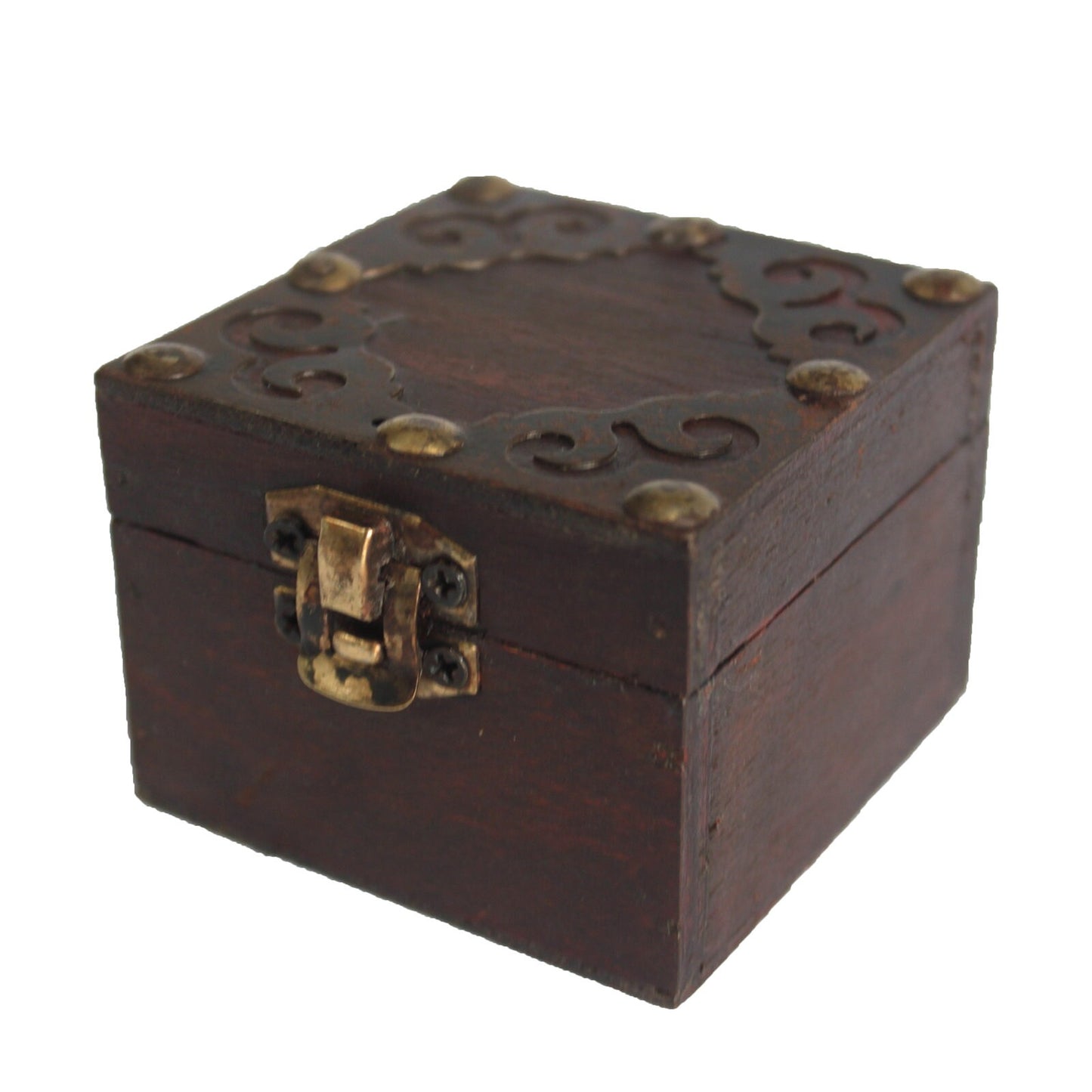 Set of 2 Gothic/STEAMPUNK Square Boxes with metal clasps-Larger box- 10x6x10 cm   Smaller box- 7x5.5x7 cm Etsy