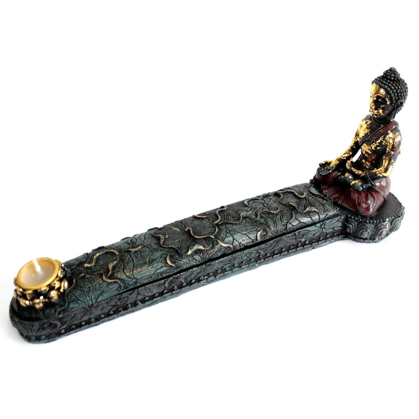 Antique Buddha Collectables-Antique Buddha - Incense Burner & Box=-27x8x12 (cm) Etsy