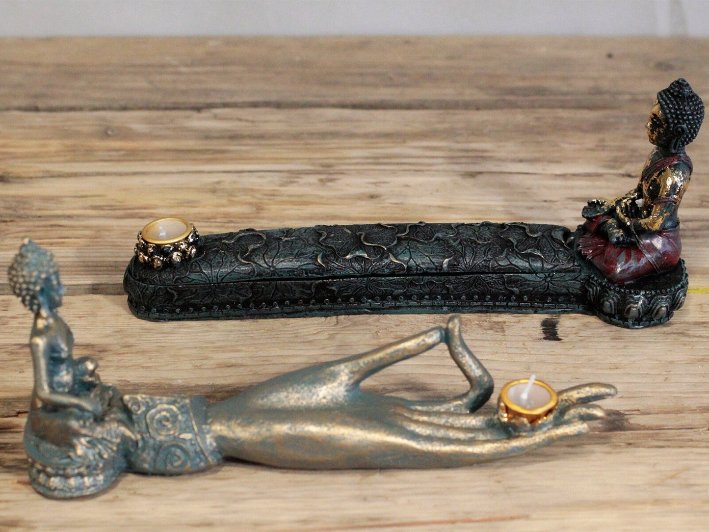 Antique Buddha Collectables-Antique Buddha - Incense Burner & Box=-27x8x12 (cm) Etsy