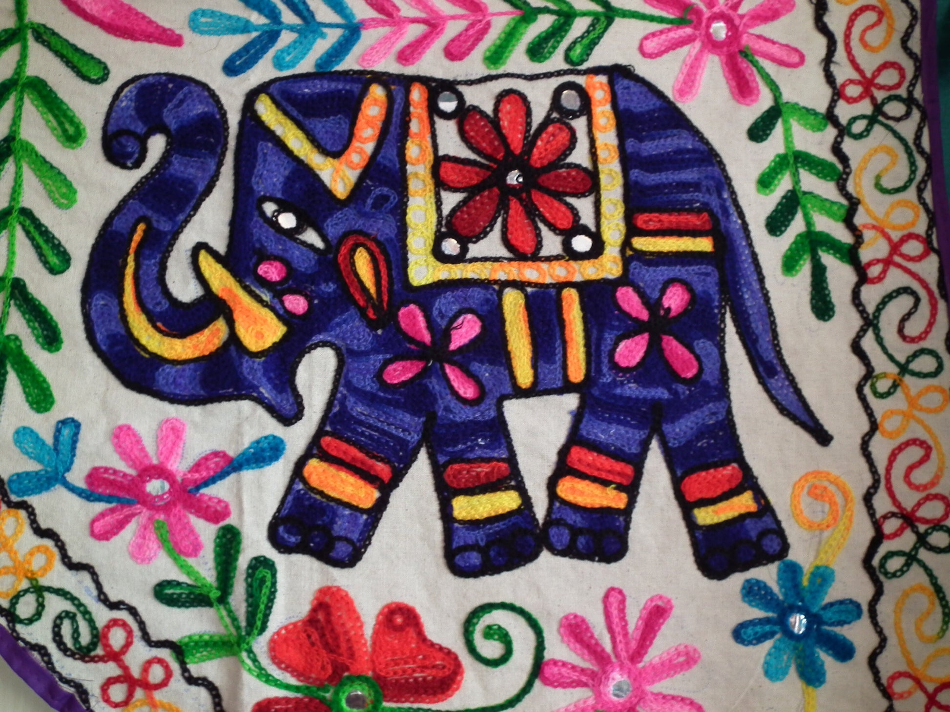 Hand-Made Wall Hanging Animal Temple-elephant 41" width/ length37"/15" drop at middle Etsy