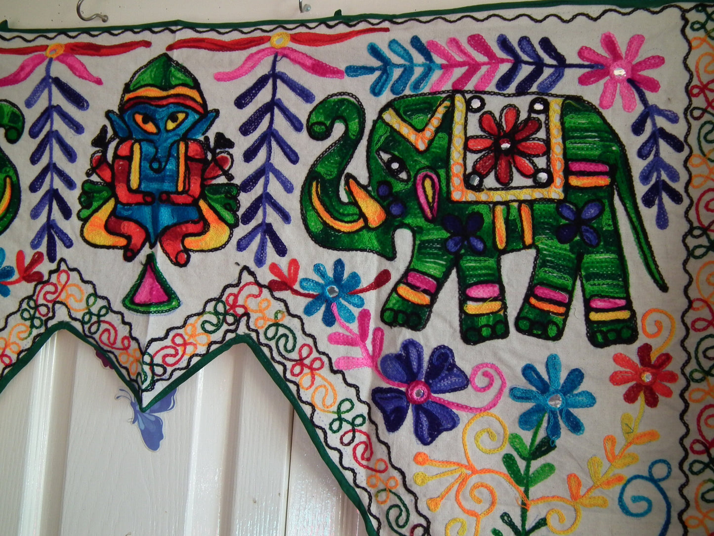 Hand-Made Wall Hanging Animal Temple-elephant 41" width/ length37"/15" drop at middle Etsy