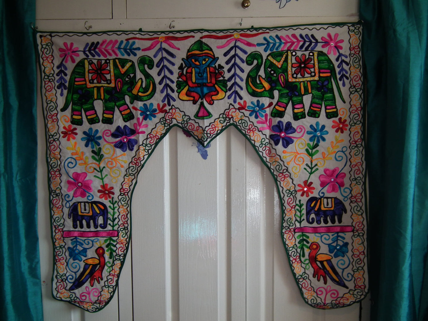 Hand-Made Wall Hanging Animal Temple-elephant 41" width/ length37"/15" drop at middle Etsy