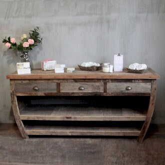 Centerpiece Recycled Wood Table - 180x60x80cm, hand-crafted, re-purposed, eco-friendly Etsy