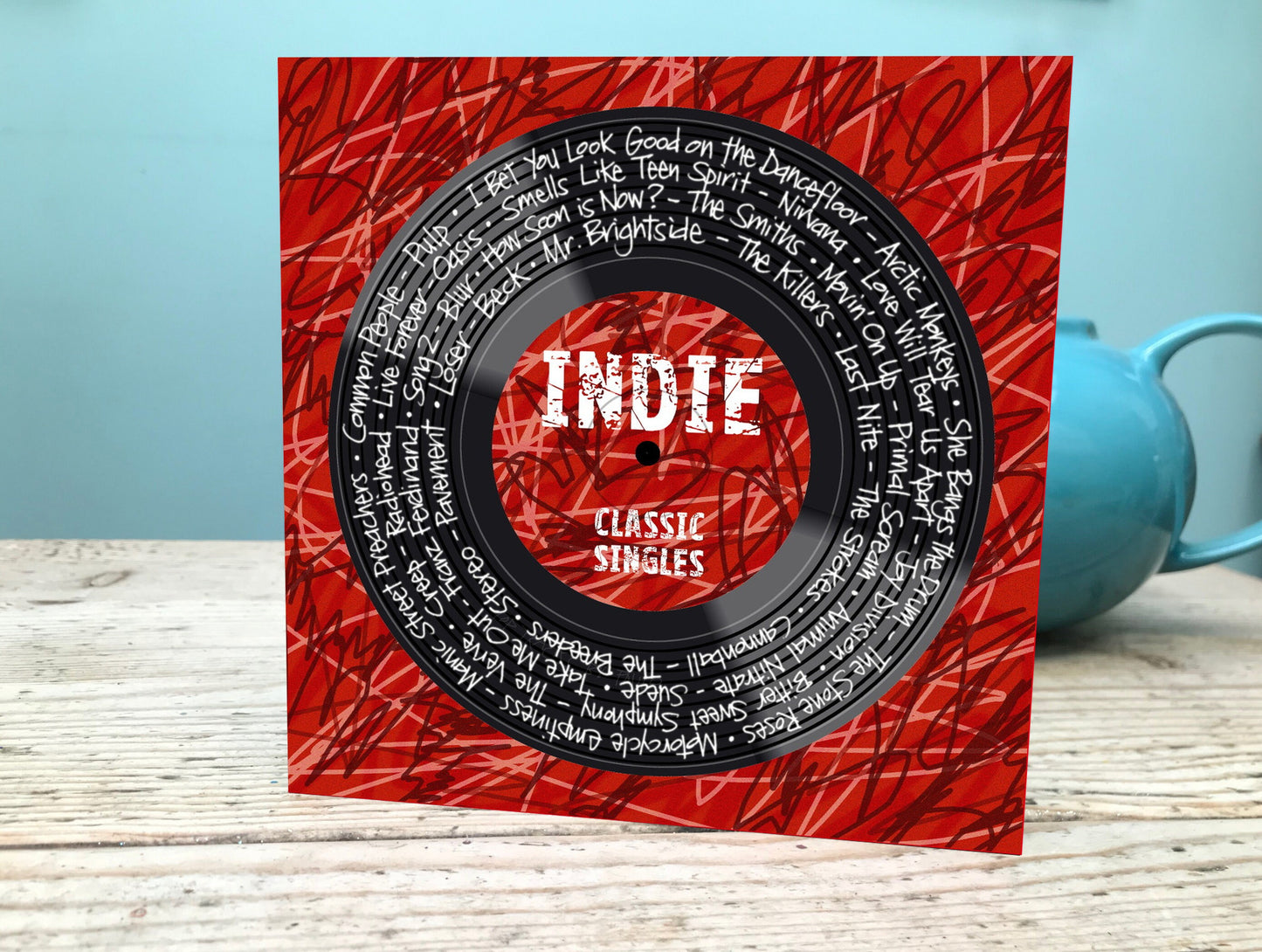 Indie Hits Card / Indie Rock Card / Indie Music Birthday Card / Alternative Rock Greetings Card Etsy