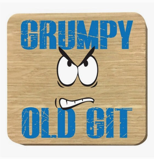 Old Git wooden coaster-novelty gift- Dad,Brother, Partner, Hubby, Boyfriend Etsy