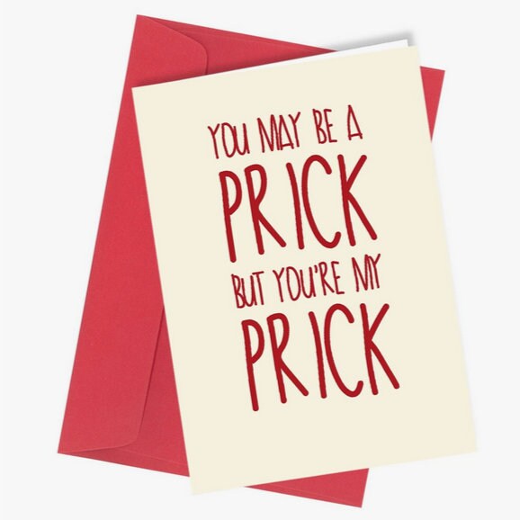 hand-made greetings card "you may be", explicit, adult humour Etsy