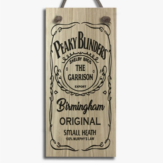 Peaky Blinders, The Garrison, Birmingham, Original, small Heath." Laser Engraved Oak Veneer Plaque Etsy