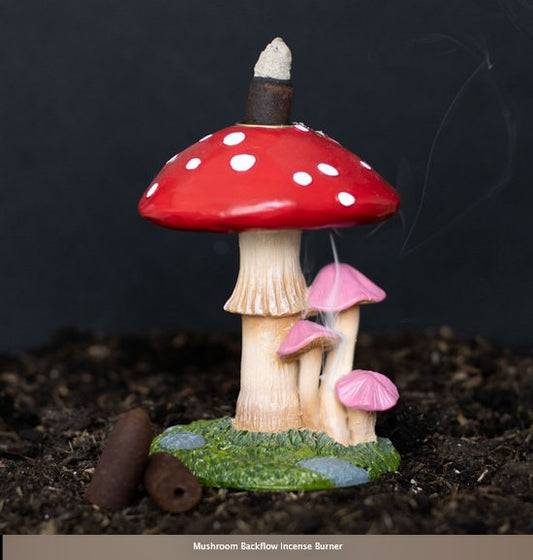 Mushroom Backflow Incense Burner- H11.5cm x W8.3cm x D8.3cm Etsy