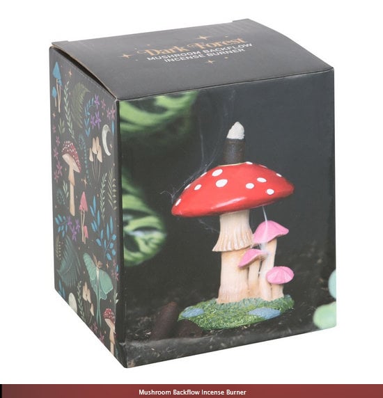 Mushroom Backflow Incense Burner- H11.5cm x W8.3cm x D8.3cm Etsy