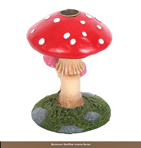 Mushroom Backflow Incense Burner- H11.5cm x W8.3cm x D8.3cm Etsy