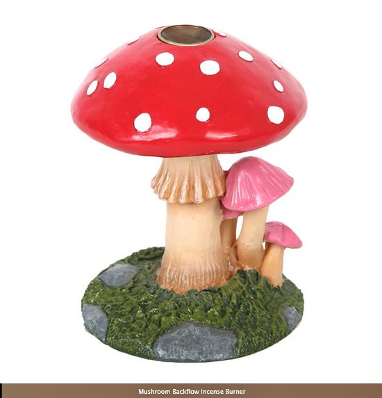 Mushroom Backflow Incense Burner- H11.5cm x W8.3cm x D8.3cm Etsy