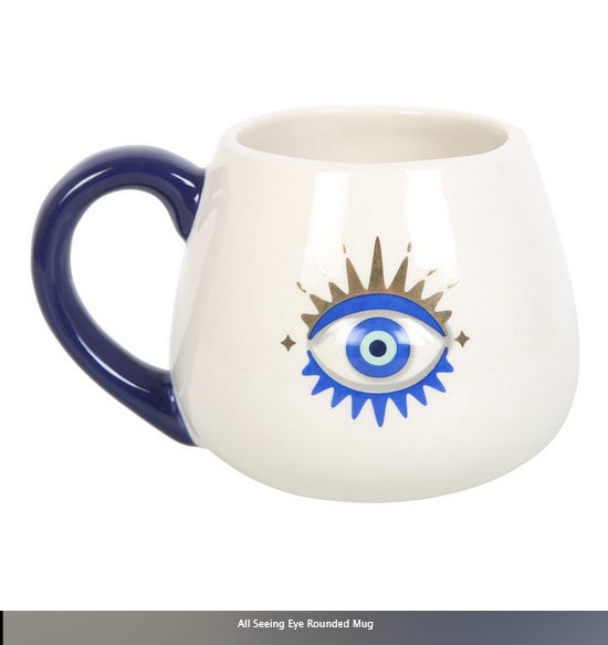 All Seeing Eye Rounded Mug-H9.5cm x W14.5cm x D11cm Etsy