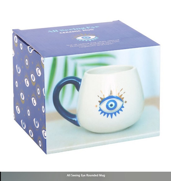 All Seeing Eye Rounded Mug-H9.5cm x W14.5cm x D11cm Etsy