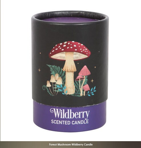 Forest Mushroom Wildberry Candle Box Size H10cm  W7.8cm  D7.8cm Etsy