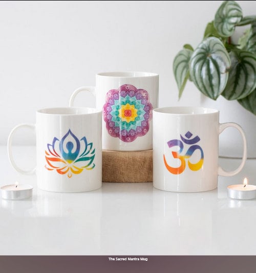 The Sacred Mantra Mug bone china Etsy