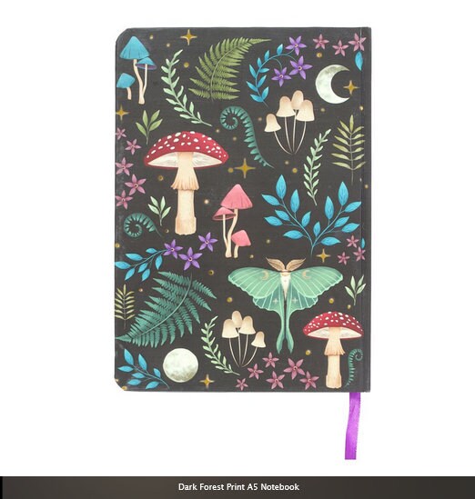 Dark Forest Print A5 Notebook H21cm  W14.6cm  D1.7cm Etsy