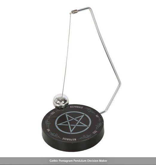 Gothic Pentagram Pendulum Decision Maker H21cm x W14.5cm x D10cm Etsy