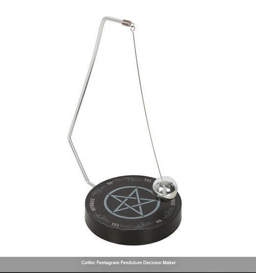 Gothic Pentagram Pendulum Decision Maker H21cm x W14.5cm x D10cm Etsy